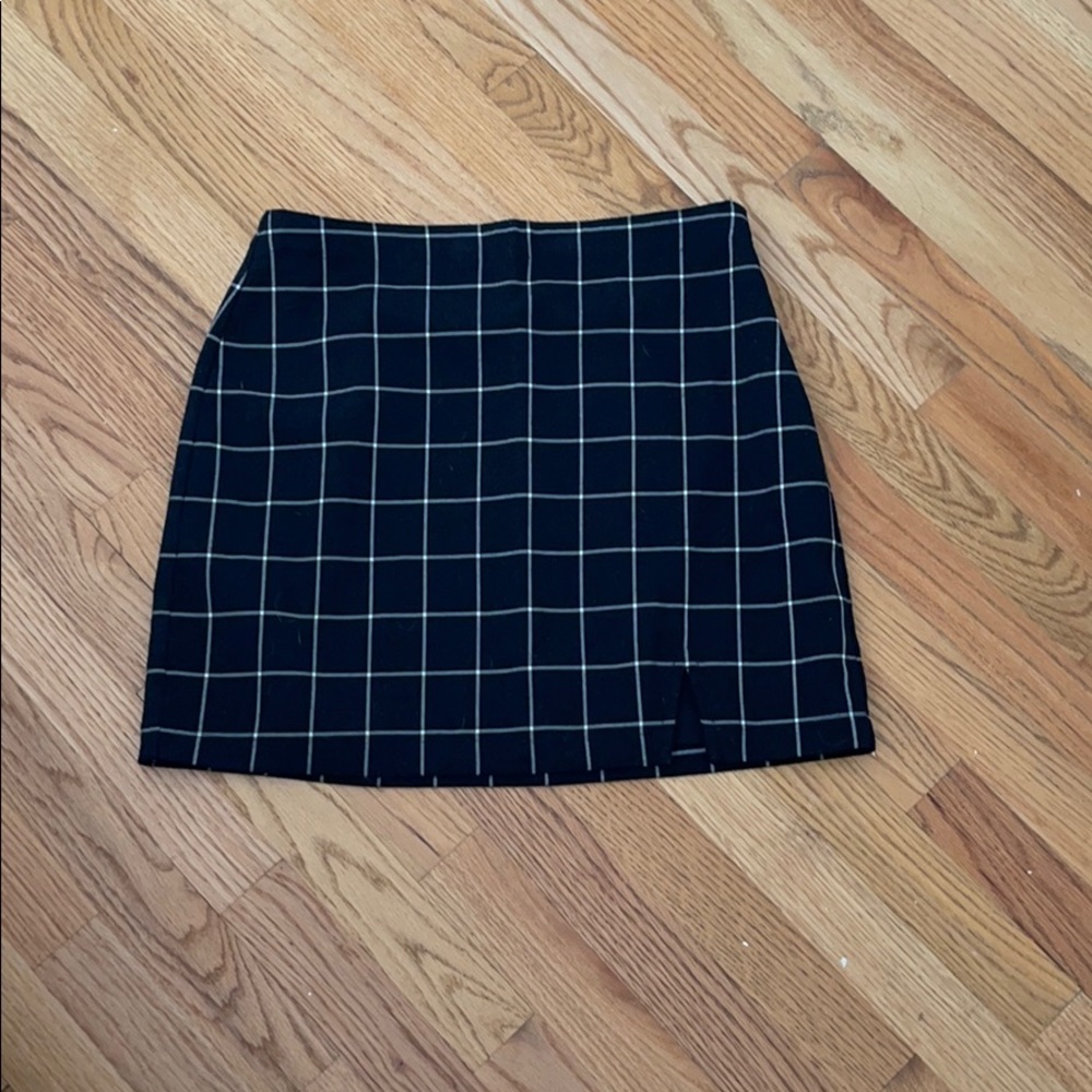 Checkered miniskirt